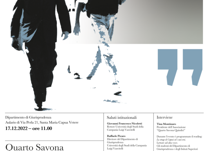 Evento del 17 dicembre: accoglienza Teca della "Quarto Savona 15" macchina della scorta del Giudice Falcone